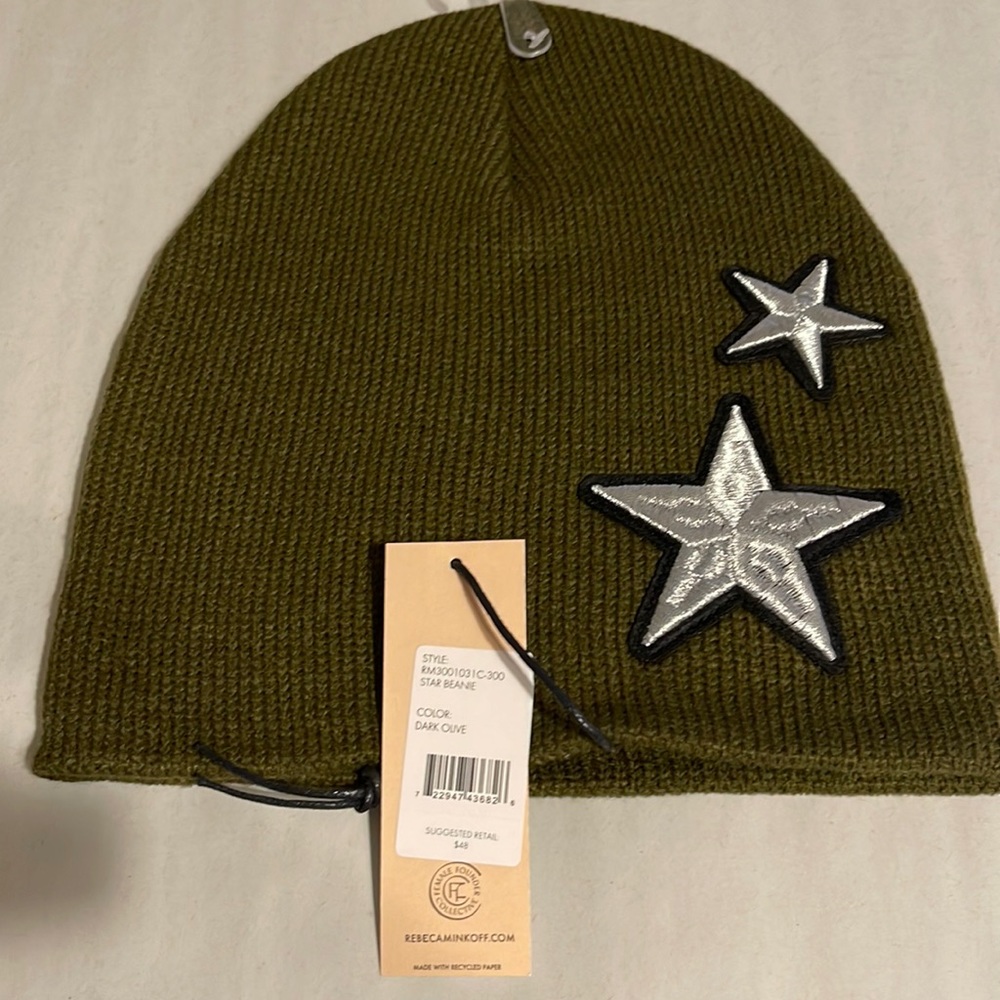 Rebecca Minkoff star beanie,sz.OS